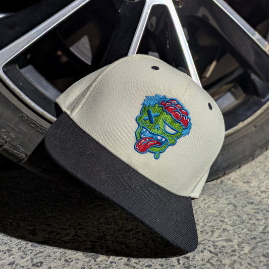 Cream Dead Head Snapback