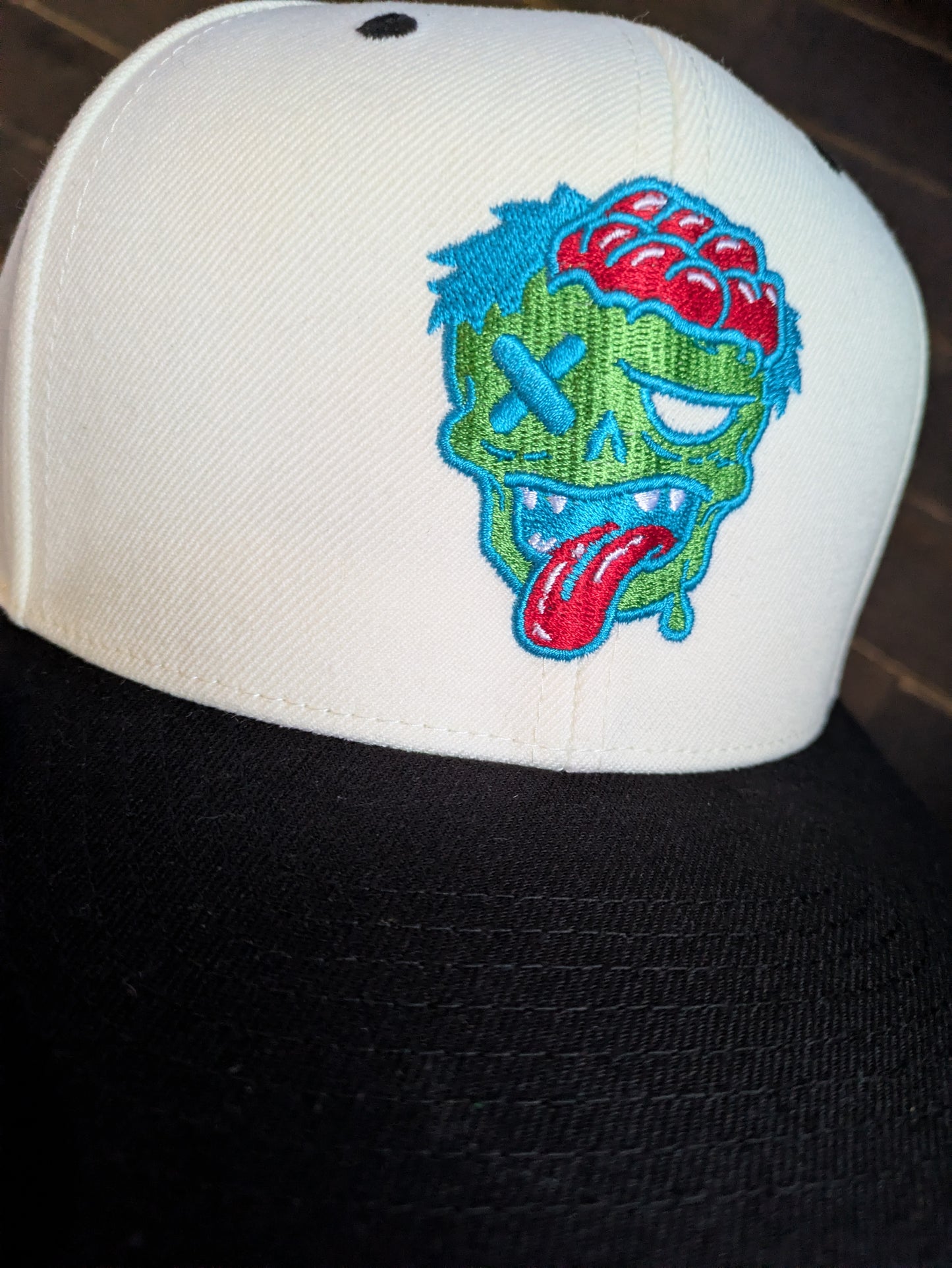 Cream Dead Head Snapback